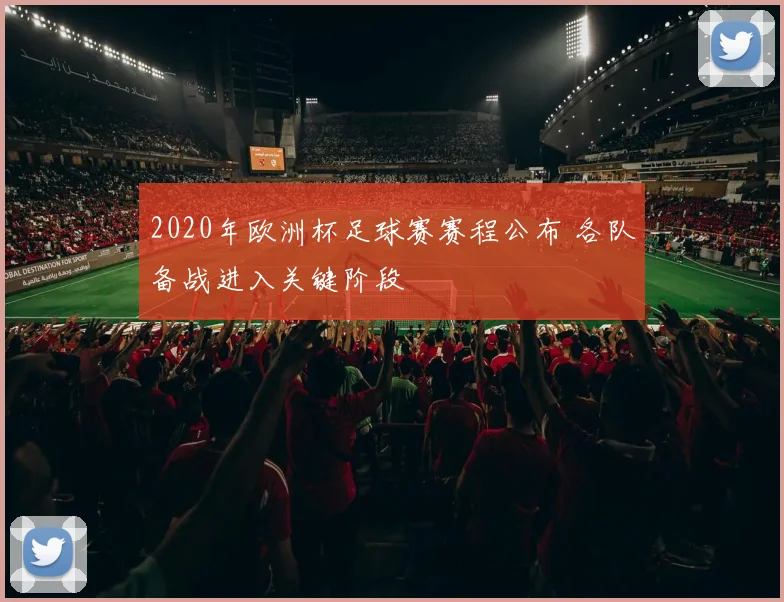 2020年欧洲杯足球赛赛程公布 各队备战进入关键阶段